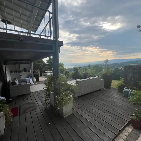 Petite Maison A L'Oree Des Bois Vue Magnifique Sur Le Lac Zenitude Et Plenitude Belmont-sur-Lausanne Exterior photo